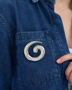 Bijou Brigitte Broche - Silver Spiral Best