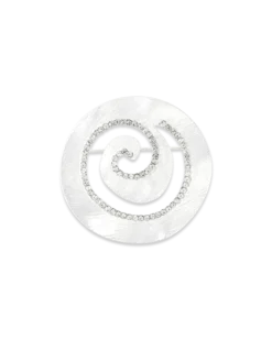Bijou Brigitte Broche - Silver Whirl Discount