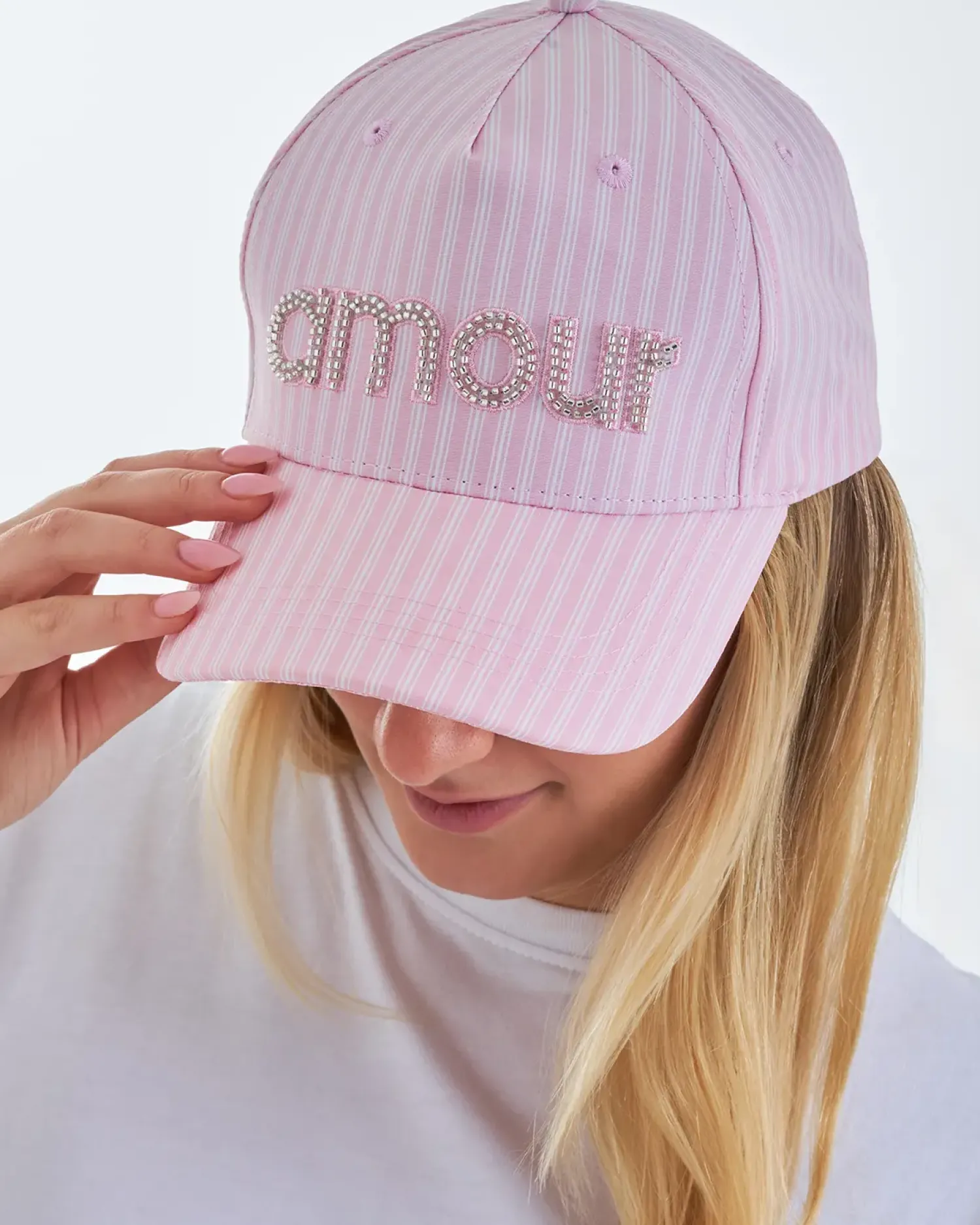 Bijou Brigitte Casquette - Amour Stripe Hot