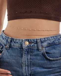 Bijou Brigitte Chaîne de taille - Pearly Shimmer Outlet