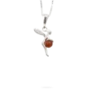 Bijou Brigitte Chaîne - Elfe et ambre jaune Discount