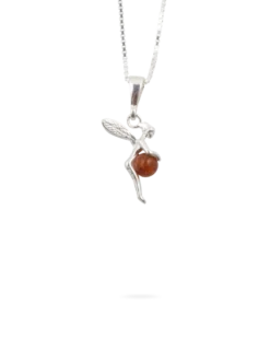Bijou Brigitte Chaîne - Elfe et ambre jaune Discount