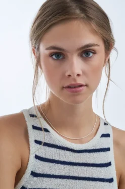 Bijou Brigitte Chaîne - Long Silver Twist Discount