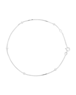 Bijou Brigitte Chaînette de cheville - Five Silver Pearls Clearance