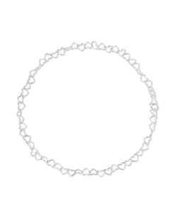 Bijou Brigitte Chaînette de cheville - Silver Heart Clearance