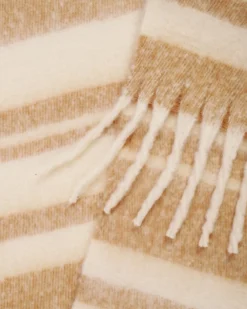 Bijou Brigitte Écharpe - Beige Stripes Sale