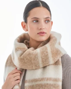 Bijou Brigitte Écharpe - Beige Stripes Sale
