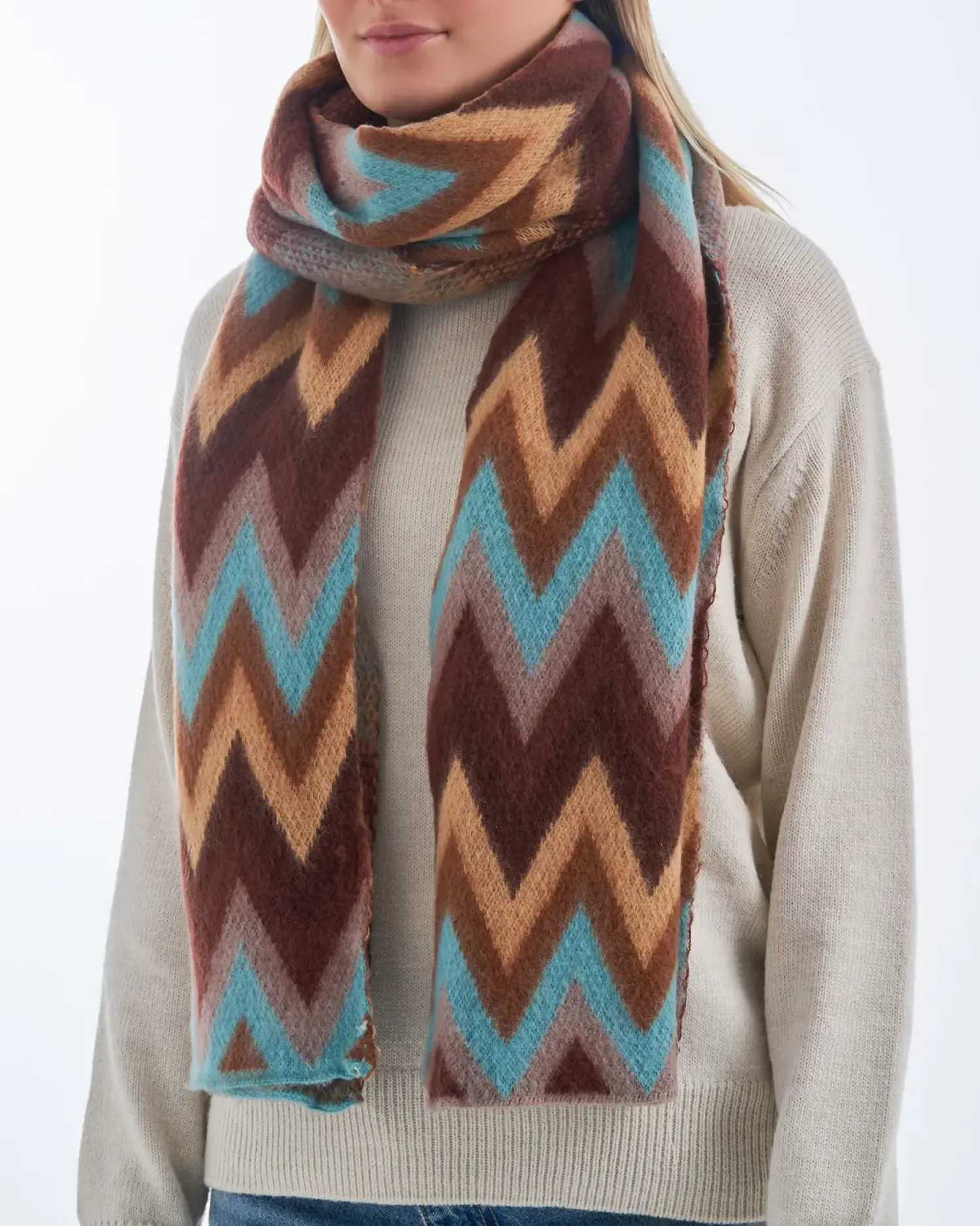 Bijou Brigitte Écharpe - Brown Spikes Sale