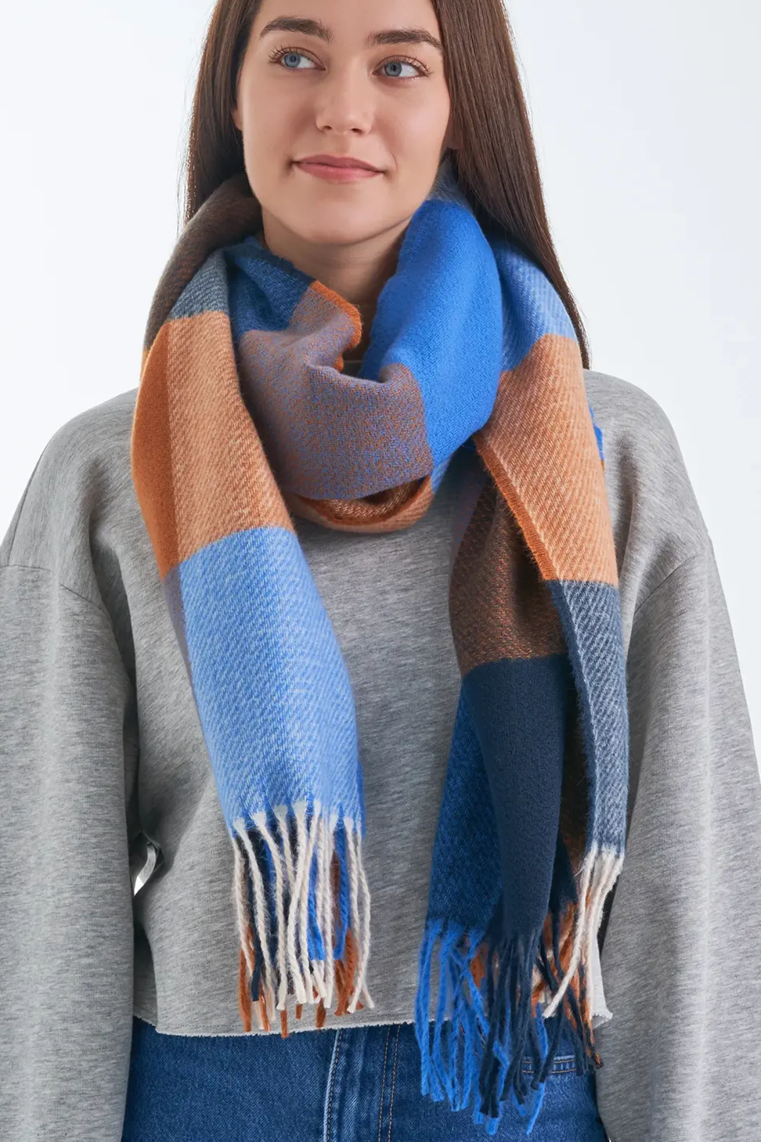 Bijou Brigitte Écharpe - Checkered Cinnamon Online