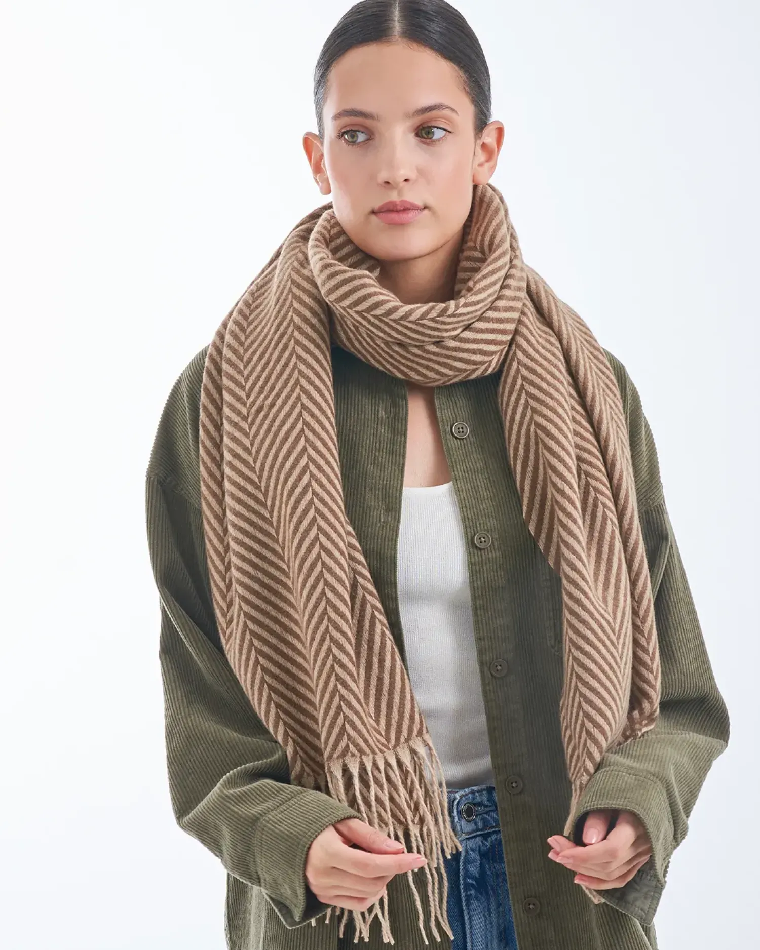 Bijou Brigitte Écharpe - Gentle Brown Discount