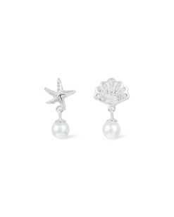 Bijou Brigitte Clous d'oreilles - Asymmetrical Ocean Discount