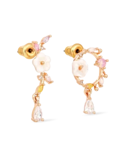 Bijou Brigitte Clous d'oreilles - Asymmetrical Flowers Outlet