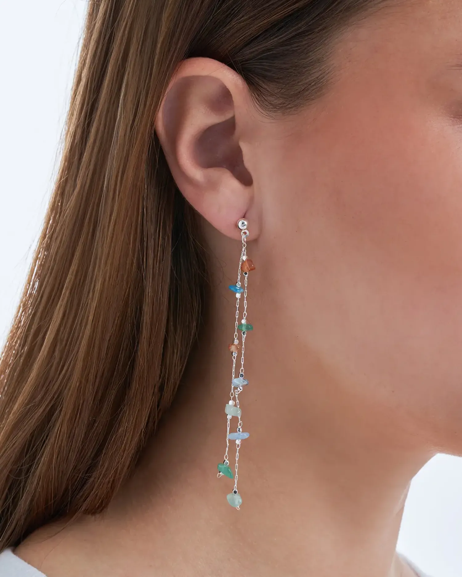 Bijou Brigitte Clous d'oreilles - Aventurine Shine Hot
