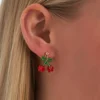 Bijou Brigitte Clous d'oreilles - Beaded Cherry Sale