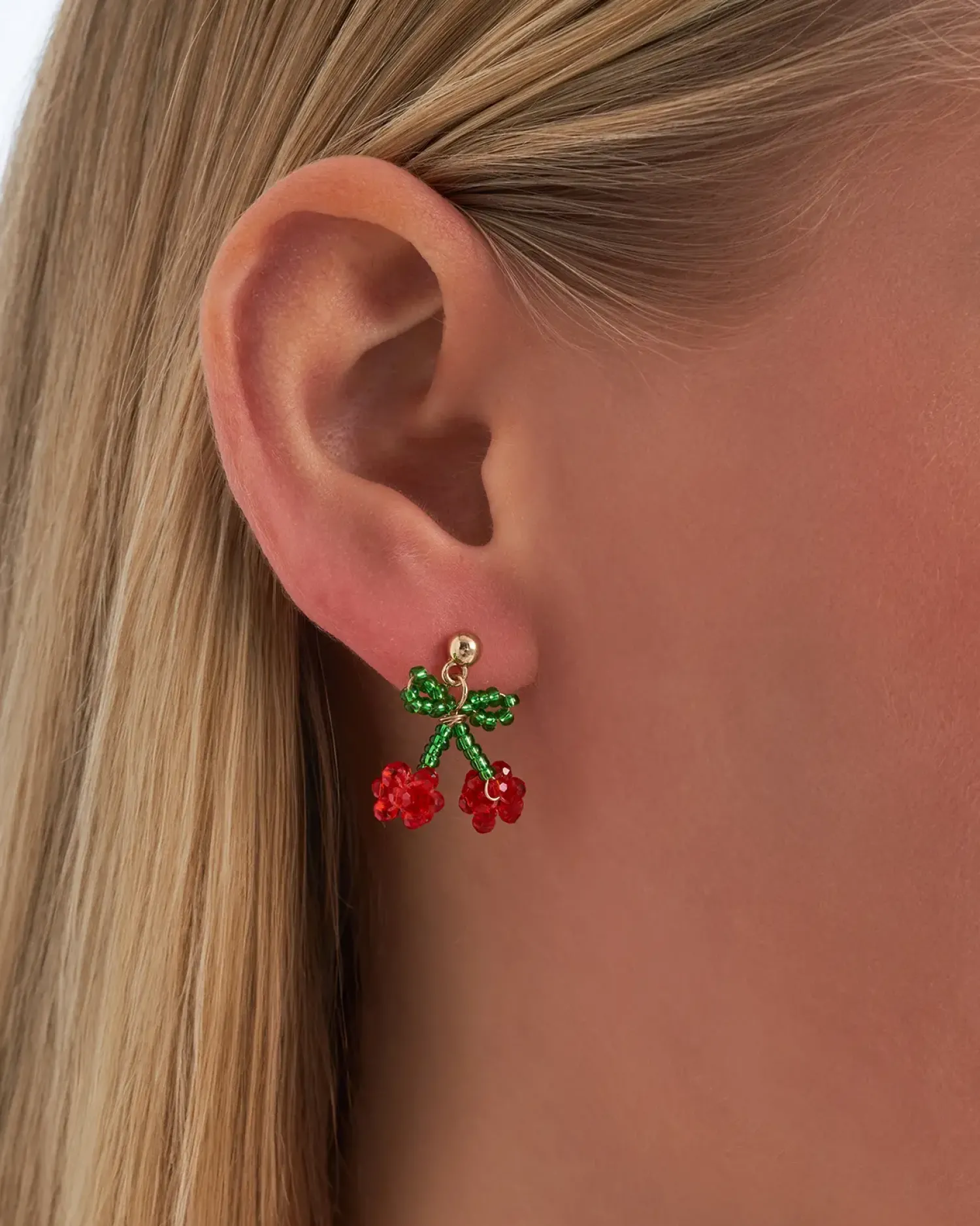 Bijou Brigitte Clous d'oreilles - Beaded Cherry Sale