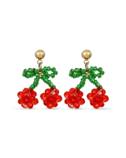 Bijou Brigitte Clous d'oreilles - Beaded Cherry Sale