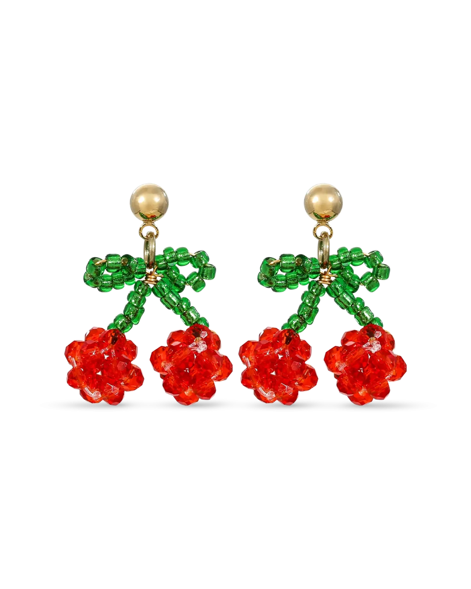 Bijou Brigitte Clous d'oreilles - Beaded Cherry Sale