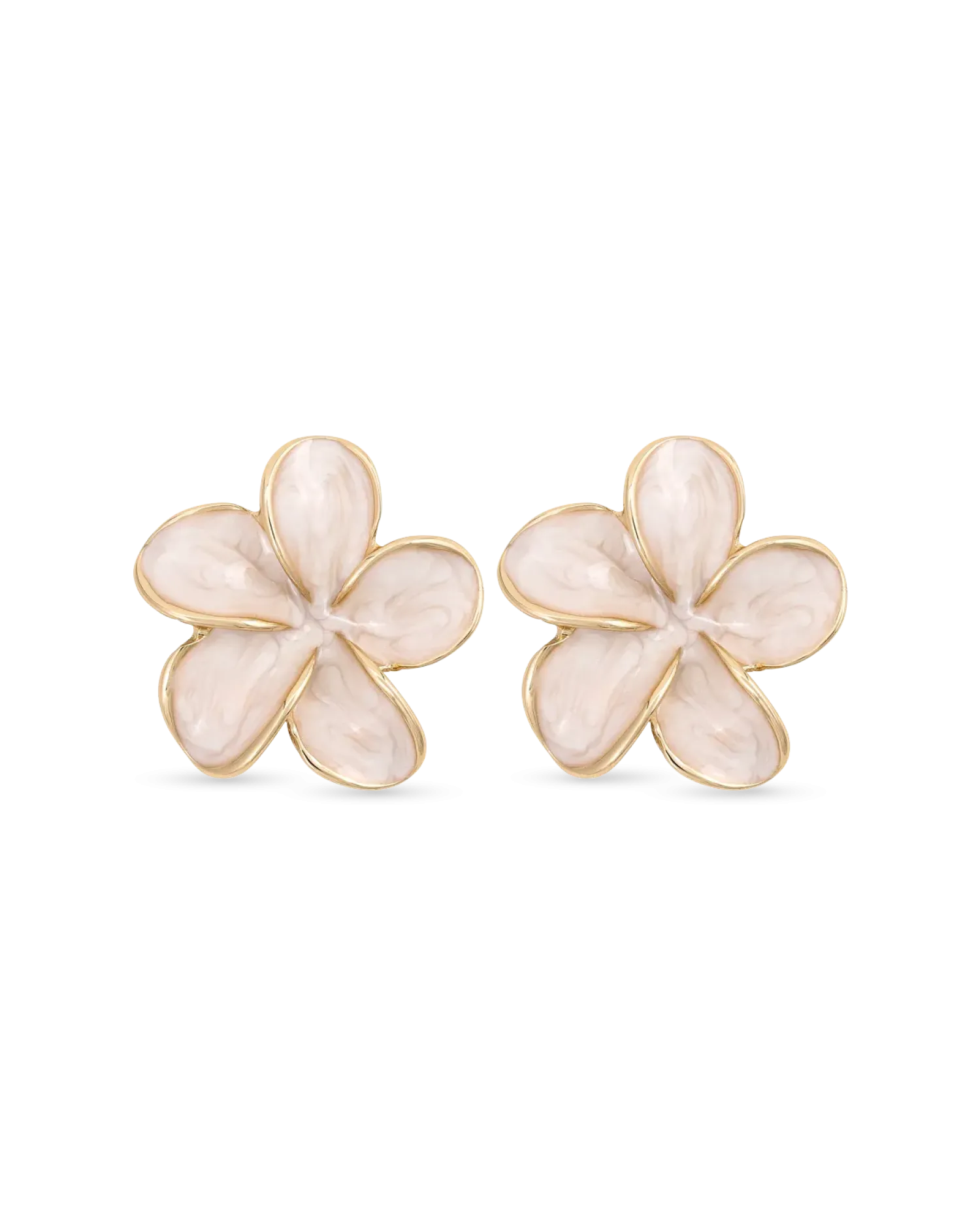 Bijou Brigitte Clous d'oreilles - Beige Blossom Clearance