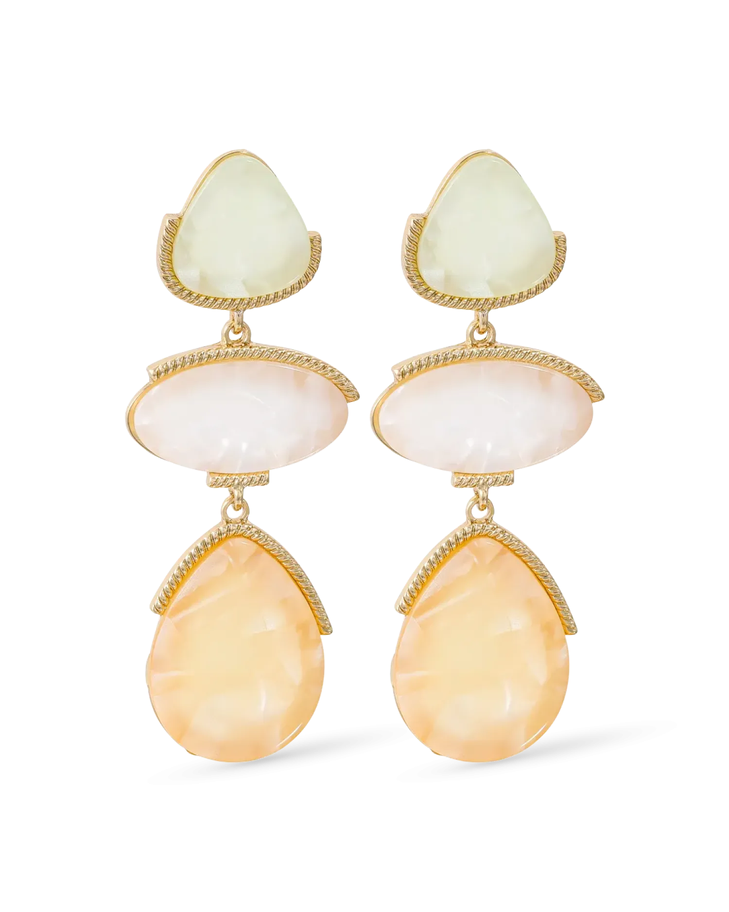 Bijou Brigitte Clous d'oreilles - Beige Forms New