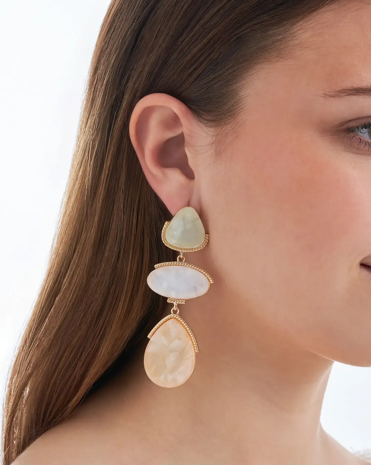 Bijou Brigitte Clous d'oreilles - Beige Forms New