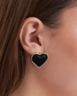 Bijou Brigitte Clous d'oreilles - Black Hearts