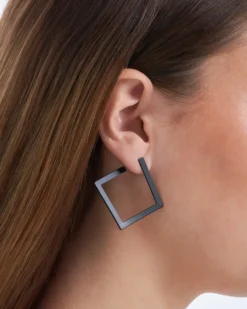 Bijou Brigitte Clous d'oreilles - Black Square Clearance