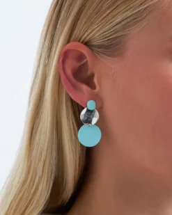 Bijou Brigitte Clous d'oreilles - Blue Circles Sale