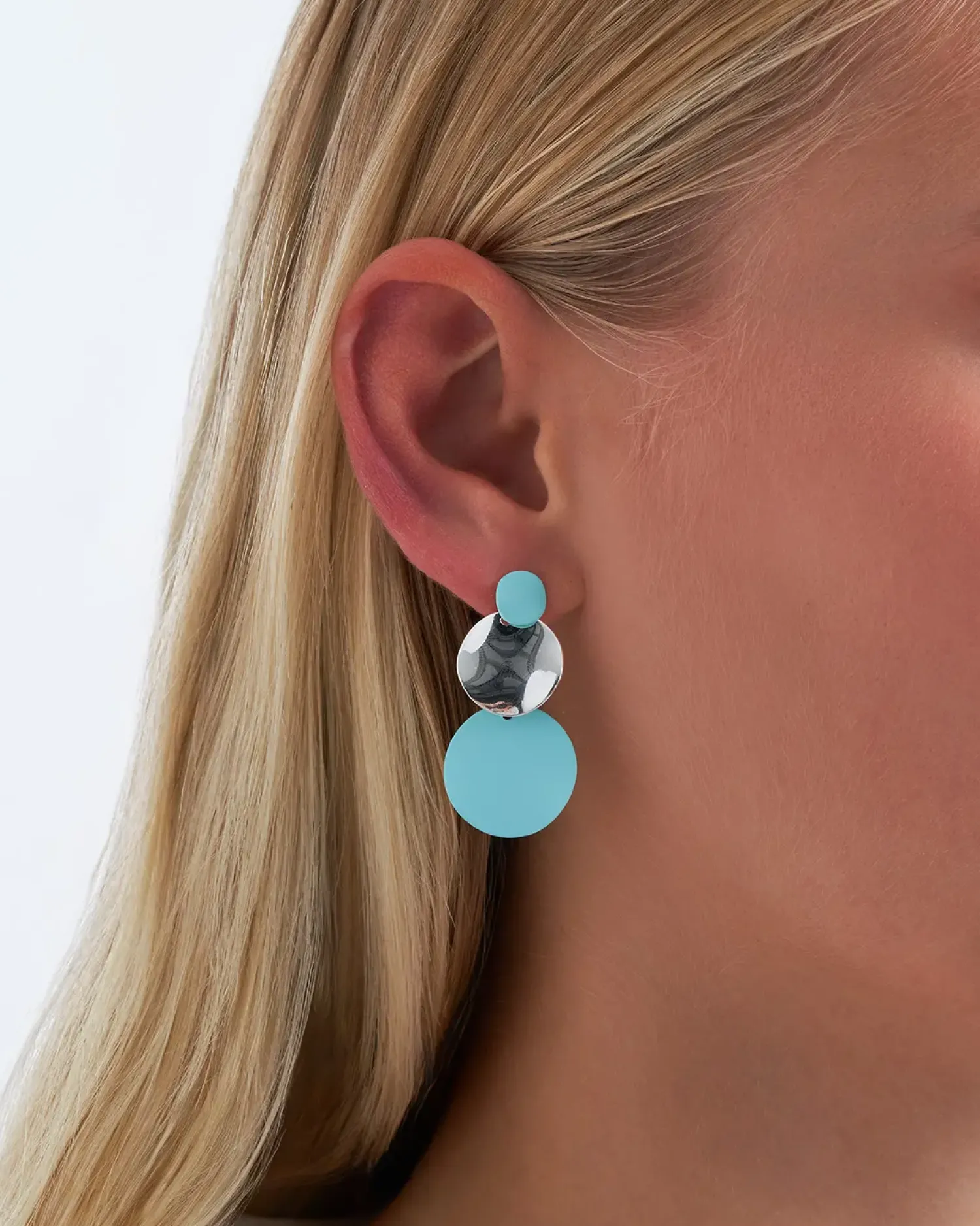 Bijou Brigitte Clous d'oreilles - Blue Circles Sale