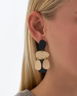 Bijou Brigitte Clous d'oreilles - Bold Black Outlet