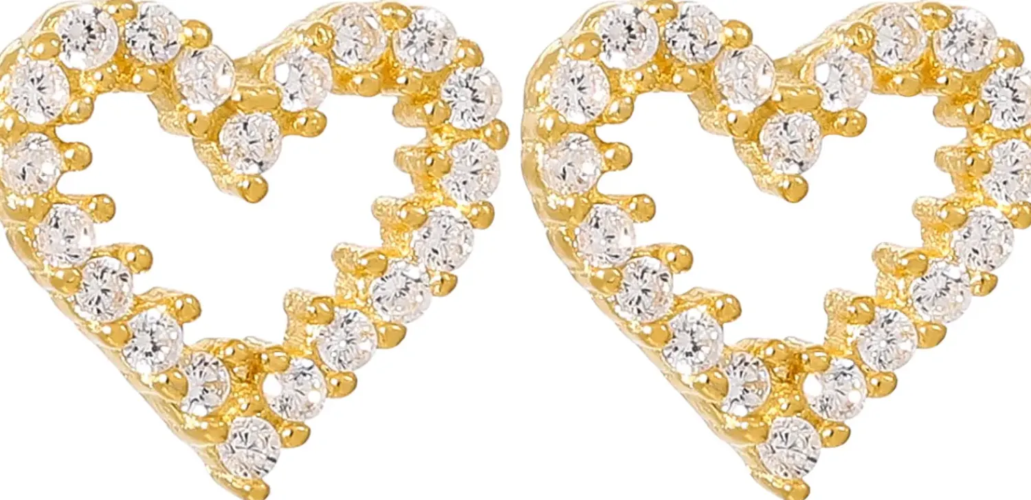 Bijou Brigitte Clous d'oreilles - Bubbly Hearts Clearance