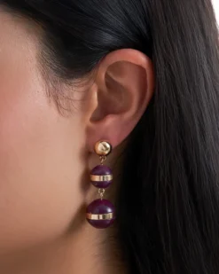 Bijou Brigitte Clous d'oreilles - Burgundy Balls Online