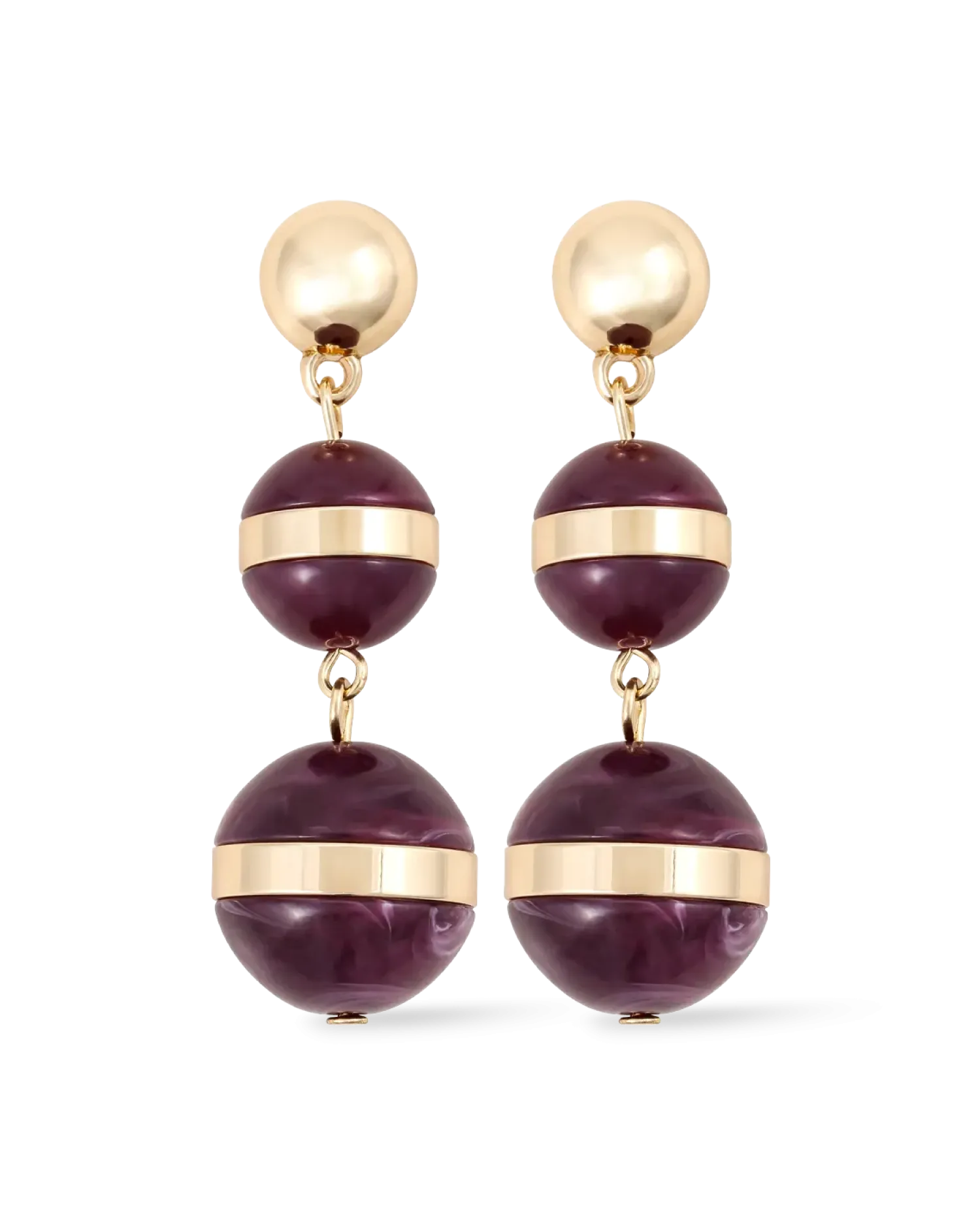Bijou Brigitte Clous d'oreilles - Burgundy Balls Online