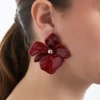 Bijou Brigitte Clous d'oreilles - Burgundy Blossom Discount