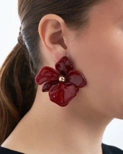 Bijou Brigitte Clous d'oreilles - Burgundy Blossom Discount