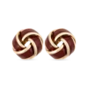 Bijou Brigitte Clous d'oreilles - Burgundy Knot Hot