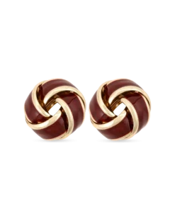 Bijou Brigitte Clous d'oreilles - Burgundy Knot Hot