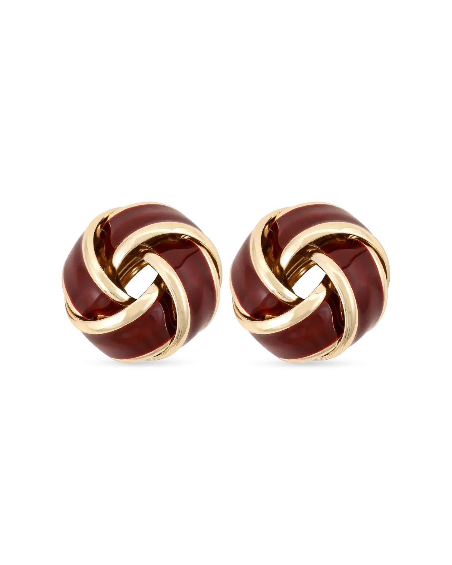Bijou Brigitte Clous d'oreilles - Burgundy Knot Hot