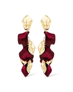 Bijou Brigitte Clous d'oreilles - Burgundy Leaves Best