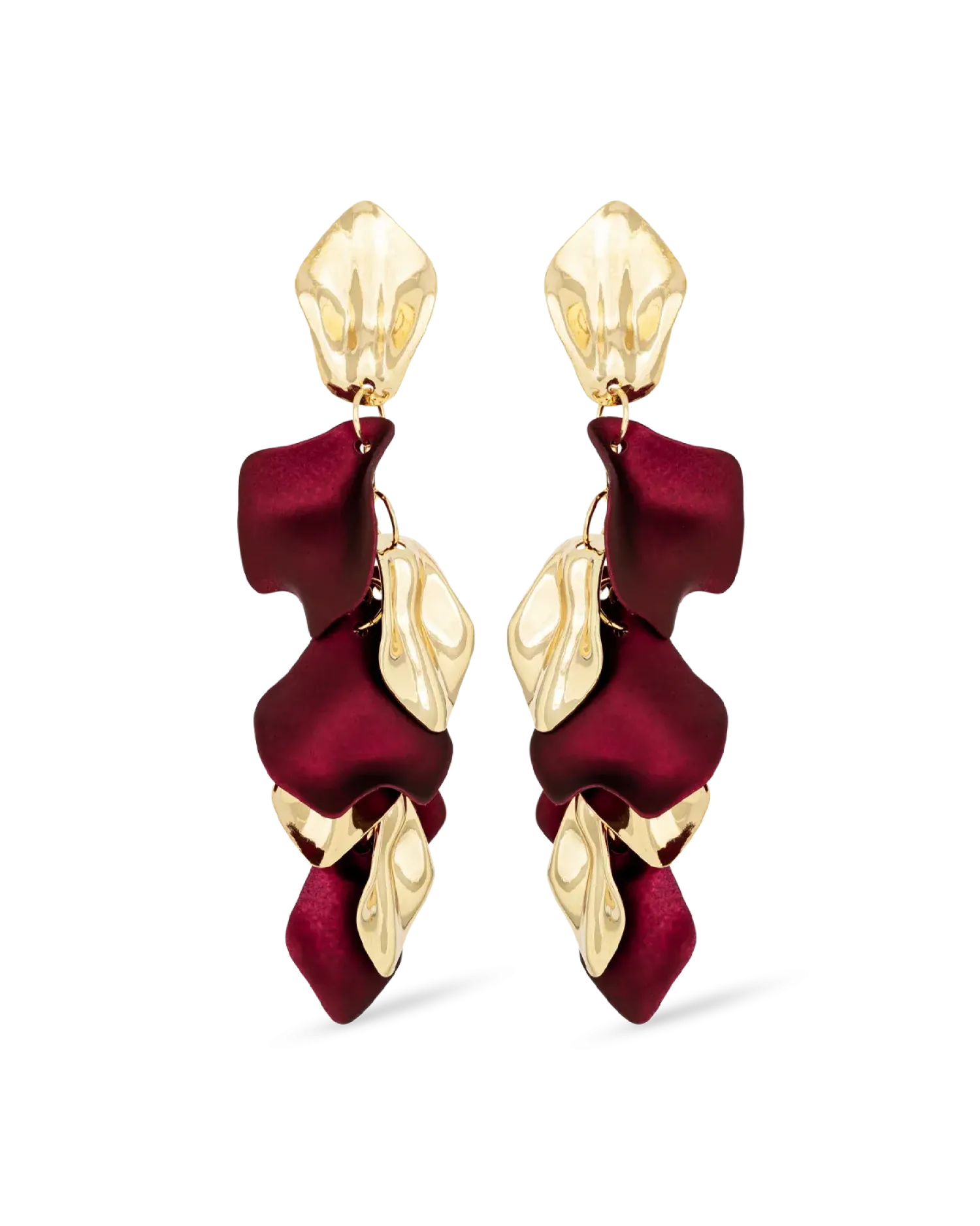 Bijou Brigitte Clous d'oreilles - Burgundy Leaves Best