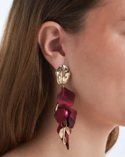 Bijou Brigitte Clous d'oreilles - Burgundy Leaves Best