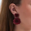 Bijou Brigitte Clous d'oreilles - Burgundy Rose Sale