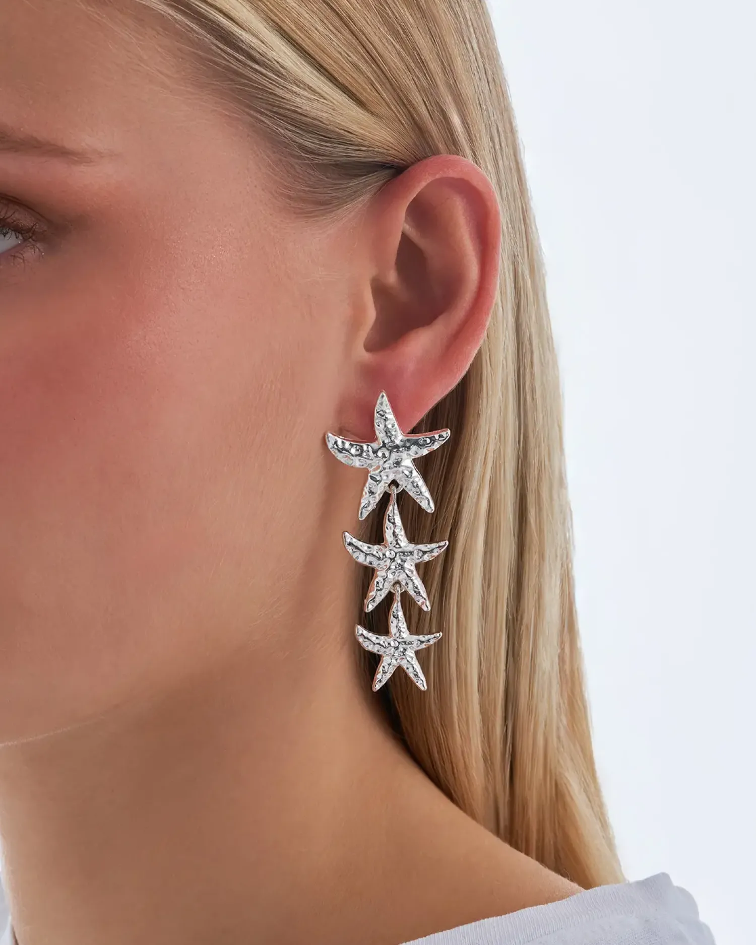 Bijou Brigitte Clous d'oreilles - Chrome Stars Discount