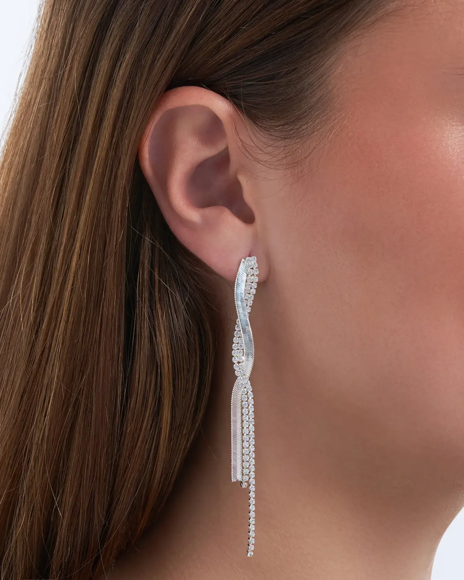 Bijou Brigitte Clous d'oreilles - Curled Silver Outlet