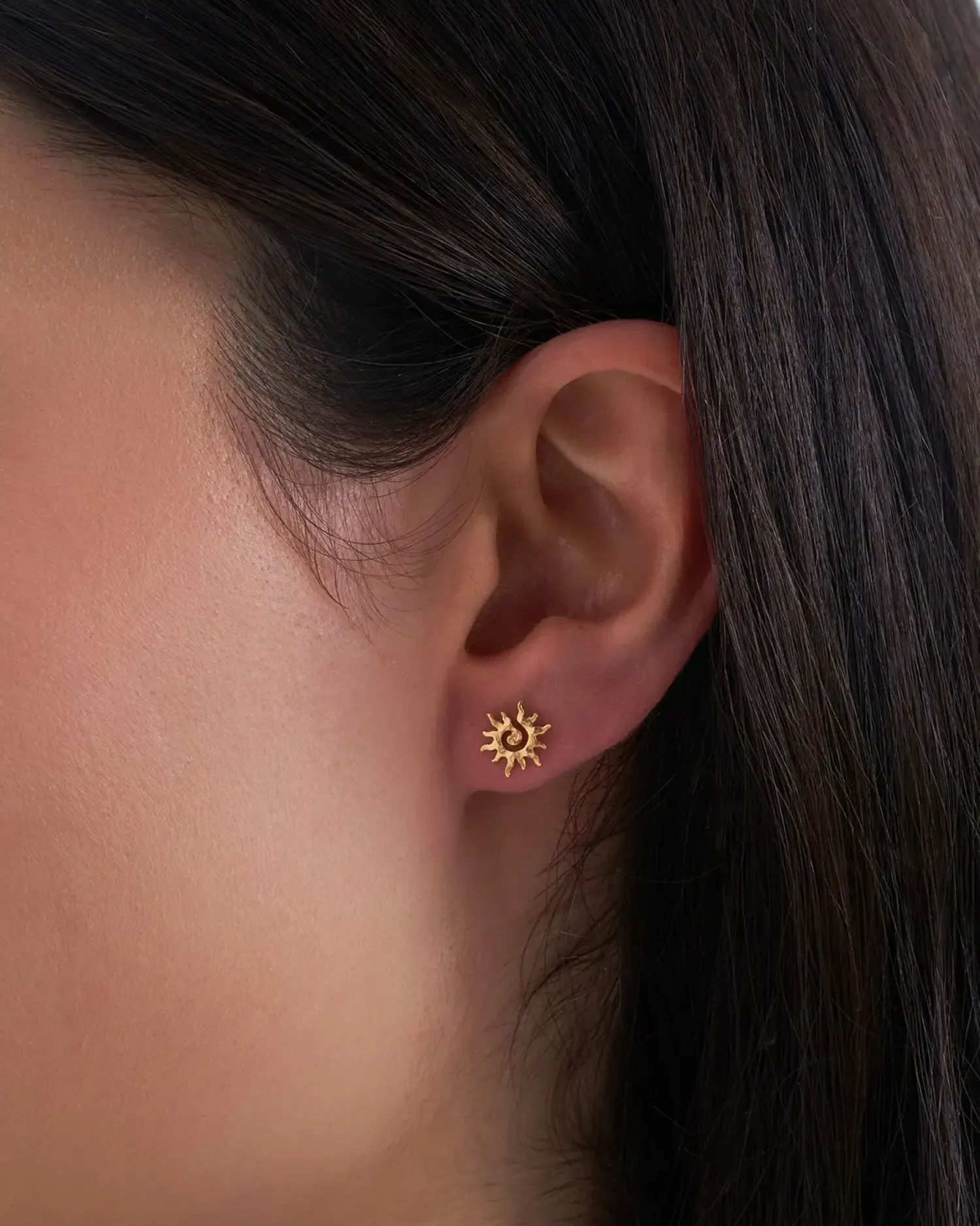 Bijou Brigitte Clous d'oreilles - Curled Sun
