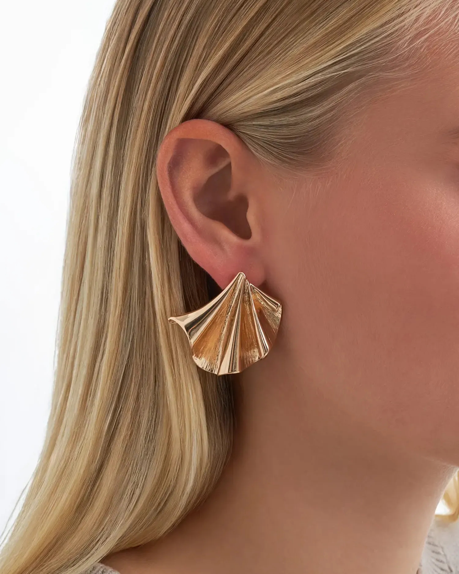 Bijou Brigitte Clous d'oreilles - Curved Leaves