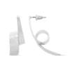 Bijou Brigitte Clous d'oreilles - Curved Silver Discount