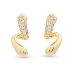 Bijou Brigitte Clous d'oreilles - Curved Sparkle Outlet