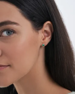 Bijou Brigitte Clous d'oreilles - Elegant Emerald Outlet