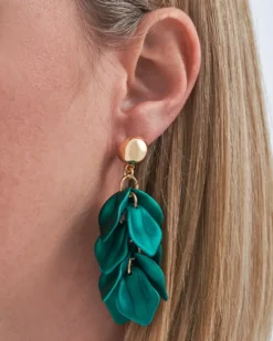 Bijou Brigitte Clous d'oreilles - Emerald Leaves Outlet