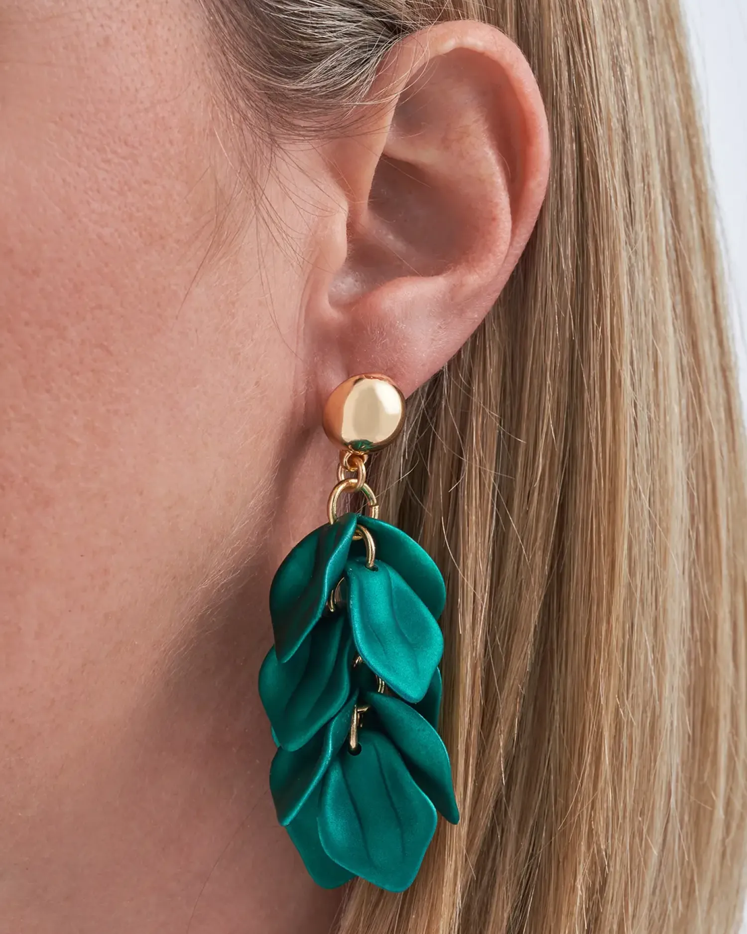 Bijou Brigitte Clous d'oreilles - Emerald Leaves Outlet
